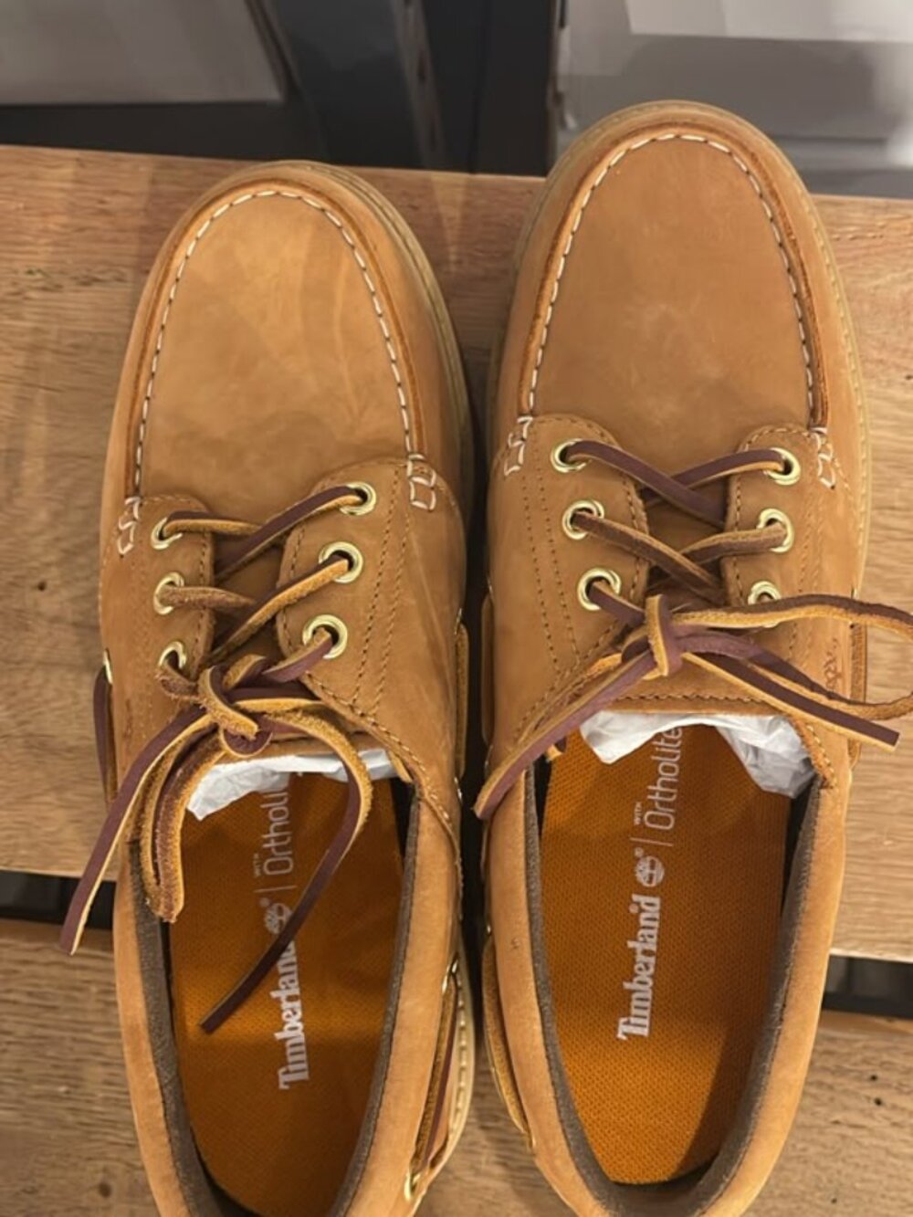 TIMBERLAND WOMEN'S STONE STREET BOAT SHOE WHEAT A6AUS-231 ALL SIZES - Picture 4 of 13